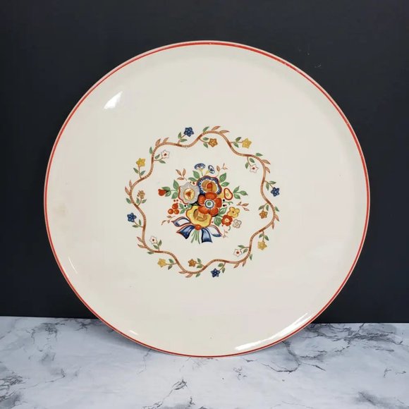 1940's Universal Cambridge Ovenware Serving Plate Vintage - Picture 1 of 6